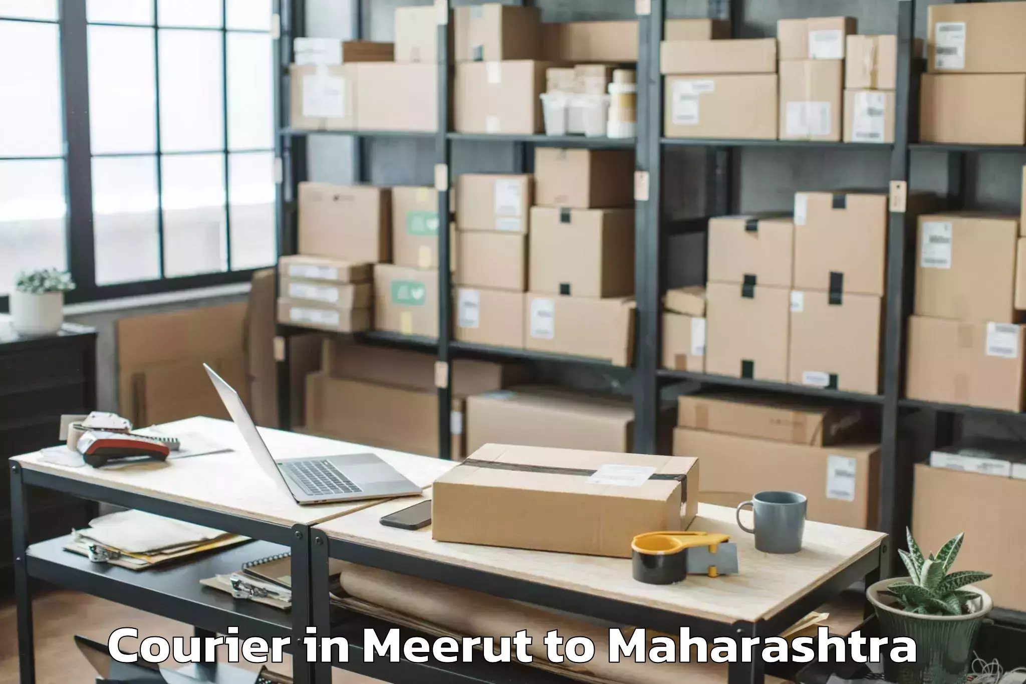 Affordable Meerut to Wadgaon Sarhad Courier